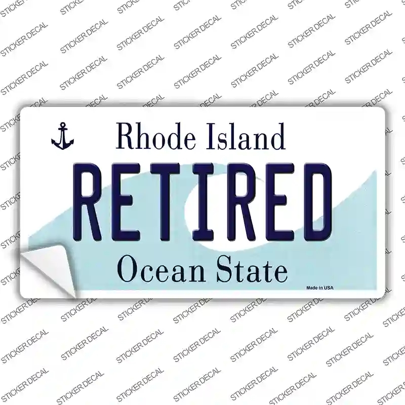LP-11201s-XL Retired Rhode Island State Novelty Sticker Decal, Extra Large