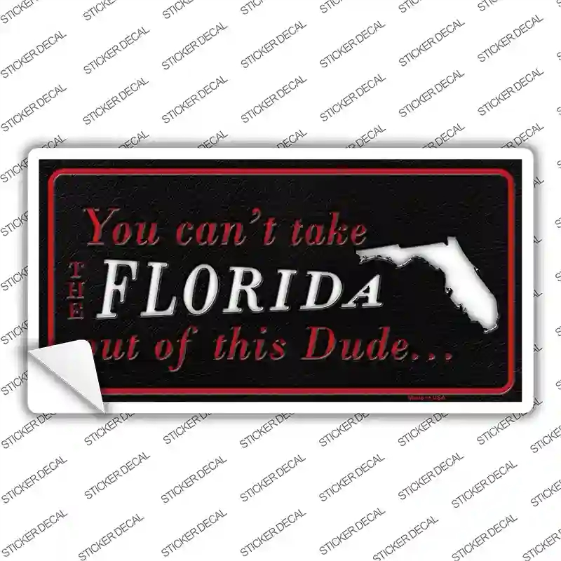 LP-11263s-S Florida Dude Novelty Sticker Decal, Small