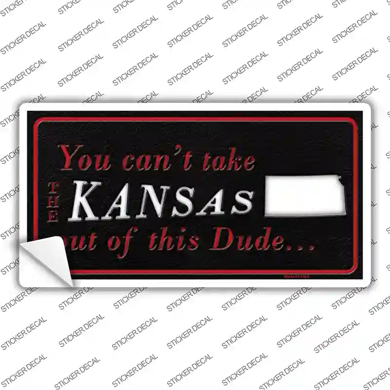 LP-11270s-XL Kansas Dude Novelty Sticker Decal, Extra Large
