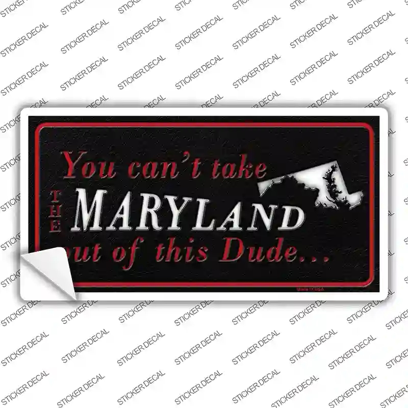 LP-11274s-L Maryland Dude Novelty Sticker Decal, Large
