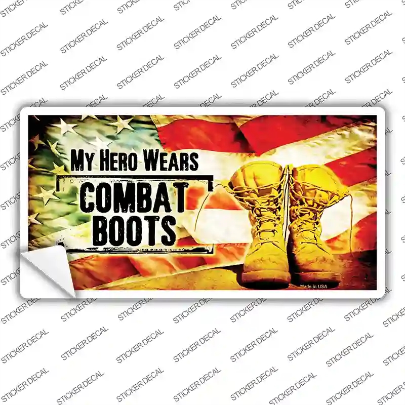 LP-11523s-S My Hero Wears Combat Boots Novelty Sticker Decal, Small