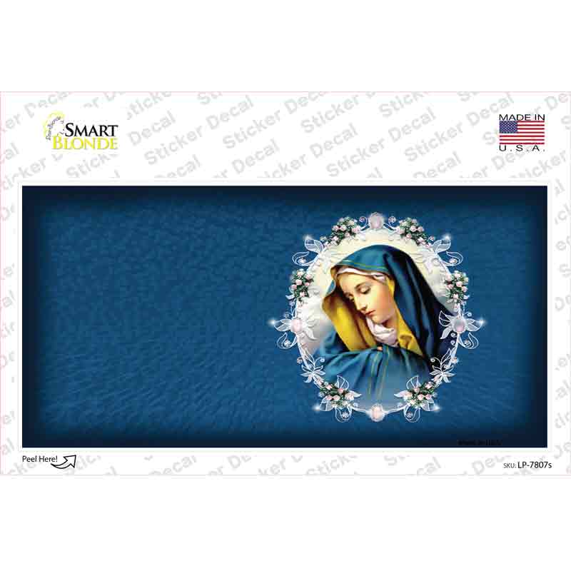 LP-7807s-M Virgin Mary Novelty Sticker Decal, Medium