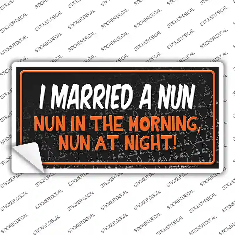 LP-7918s-L I Married A Nun Novelty Sticker Decal, Large