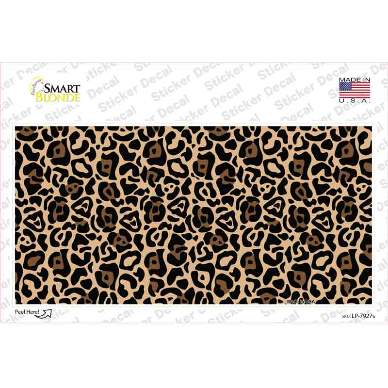 LP-7927s-M Leopard Novelty Sticker Decal, Medium