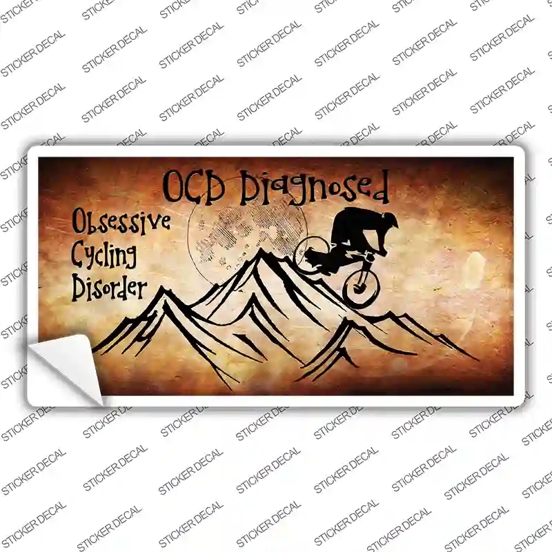 LP-7970s-XL OCD Diagnosed Novelty Sticker Decal, Extra Large
