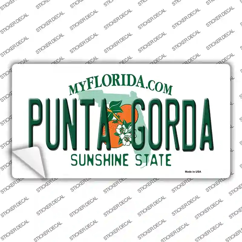 LP-8514s-L Punta Gorda Florida Novelty Sticker Decal, Large