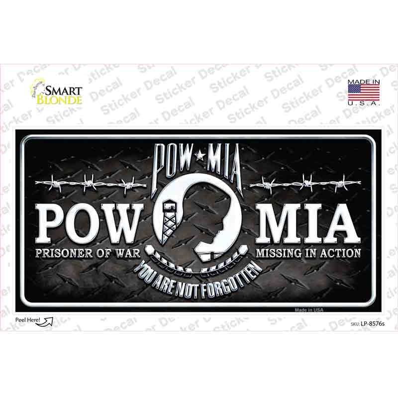 LP-8576s-M POW MIA Novelty Sticker Decal, Medium