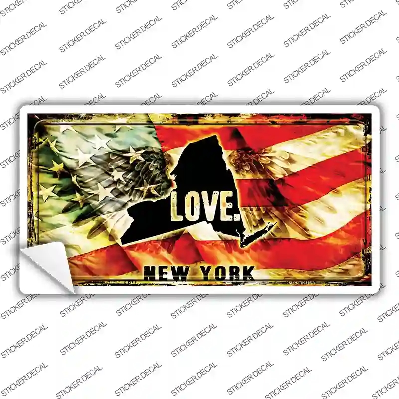 LP-8618s-L   York Love Novelty Sticker Decal, Large