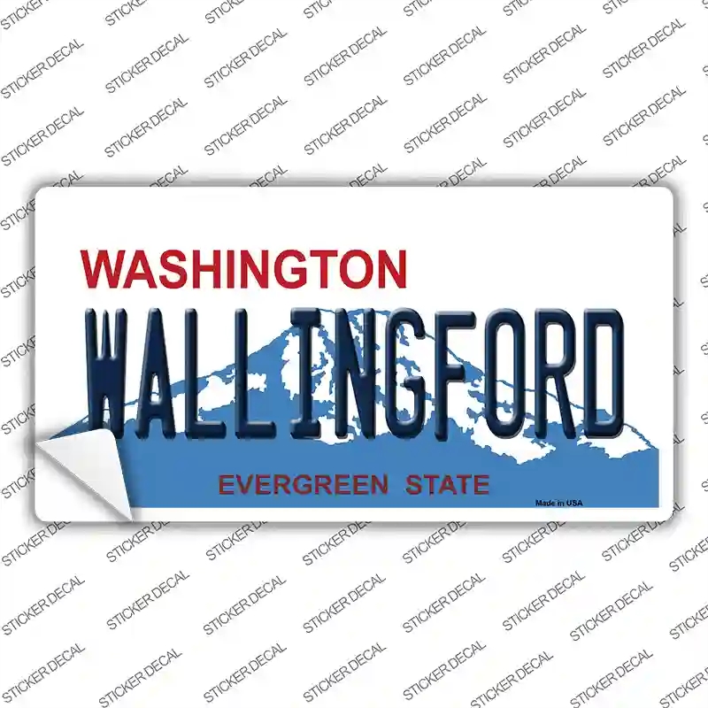 LP-8666s-L Washington Wallingford Novelty Sticker Decal, Large