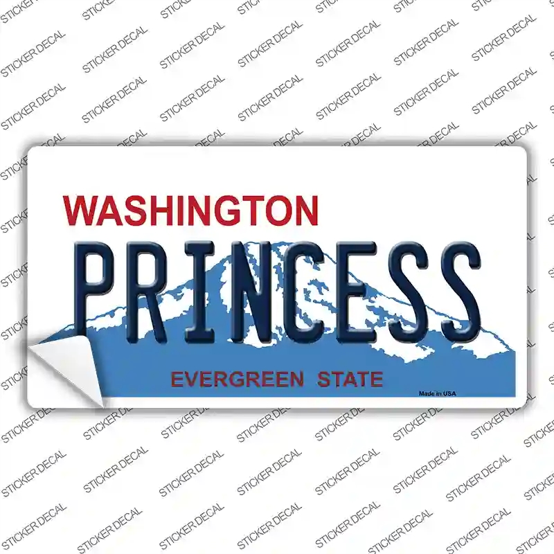 LP-8671s-S Princess Washington Novelty Sticker Decal, Small