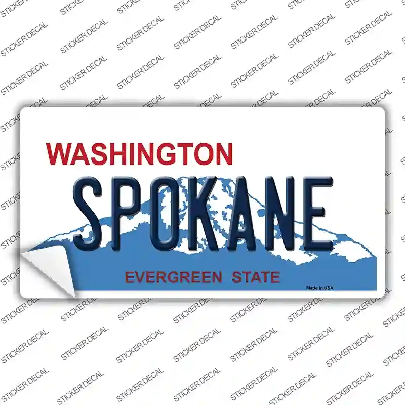 LP-8674s-L Spokane Washington Novelty Sticker Decal, Large
