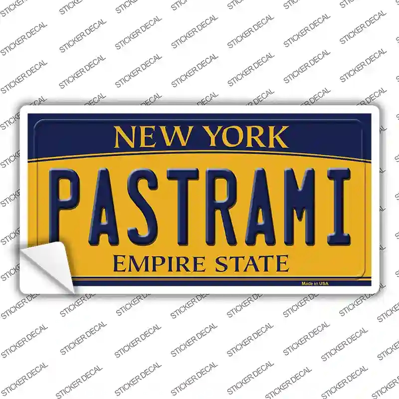 LP-8963s-XL Pastrami   York Novelty Sticker Decal, Extra Large