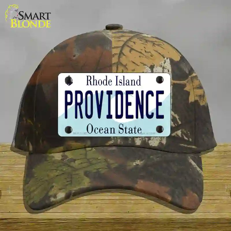 HAT06-MLP-11182 Providence Rhode Island State Novelty License Plate Hat, Cotton - Camoflauge