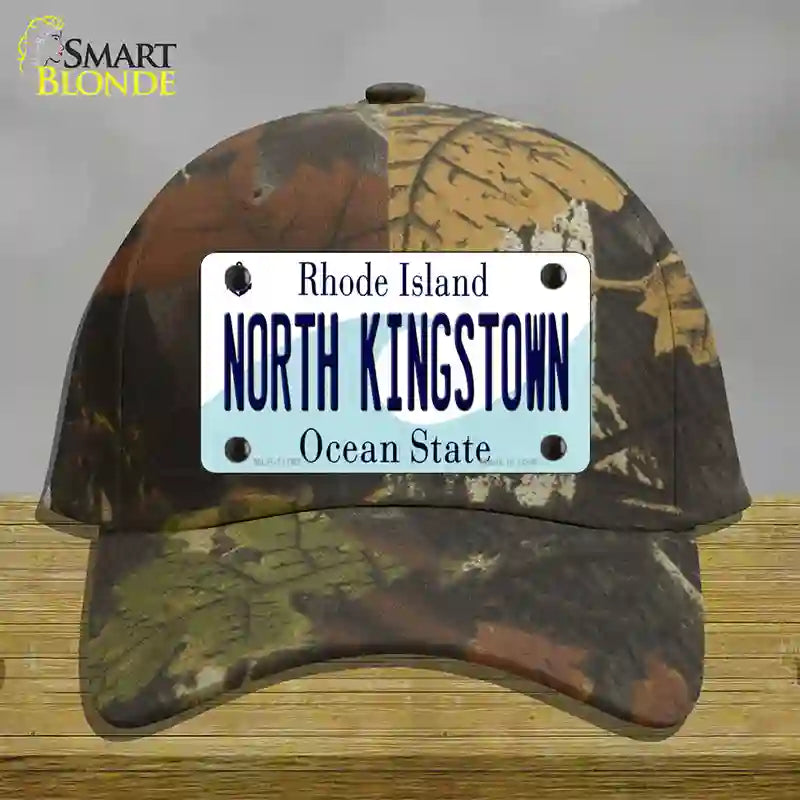 HAT06-MLP-11192 North Kingstown Rhode Island State Novelty License Plate Hat, Cotton - Camoflauge