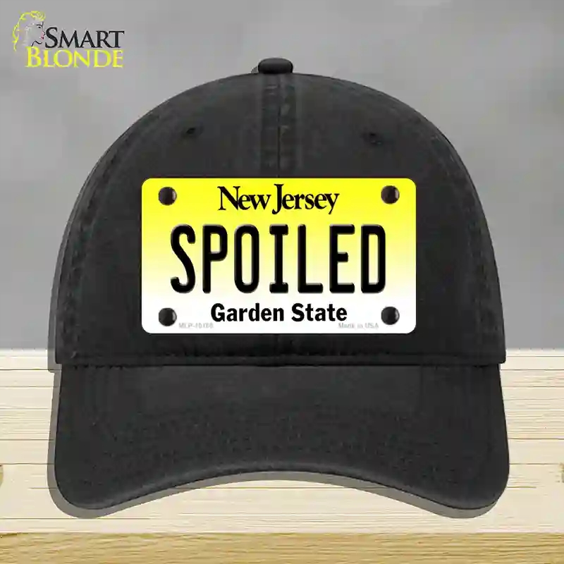 HAT07-MLP-10165 Spoiled   Jersey Novelty License Plate Hat, Unconstructed Cotton - Black