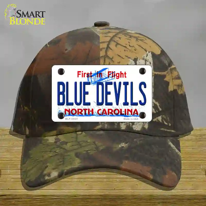 HAT06-MLP-12107 Blue Devils North Carolina State Novelty License Plate Hat, Cotton - Camoflauge