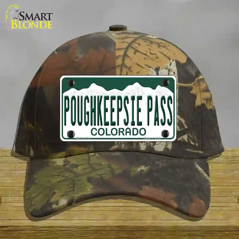 HAT06-MLP-12153 Poughkeepsie Pass Colorado Novelty License Plate Hat, Cotton - Camoflauge