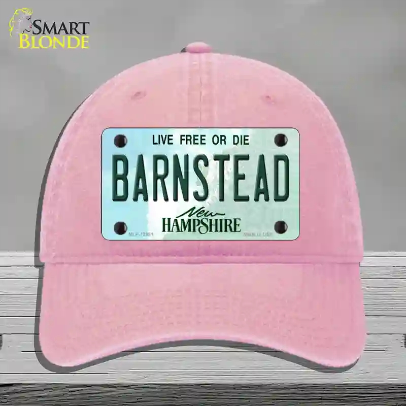 HAT12-MLP-12081 Barnstead   Hampshire State Novelty License Plate Hat, Unconstructed Cotton - Pink