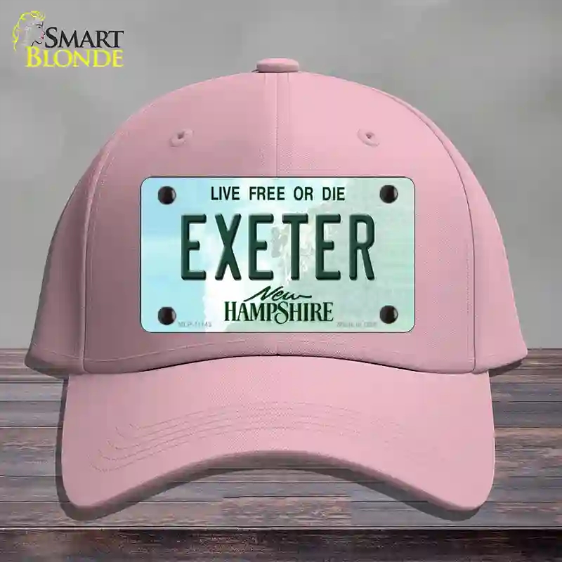 HAT05-MLP-11143 Exeter   Hampshire State Novelty License Plate Hat, Cotton - Pink