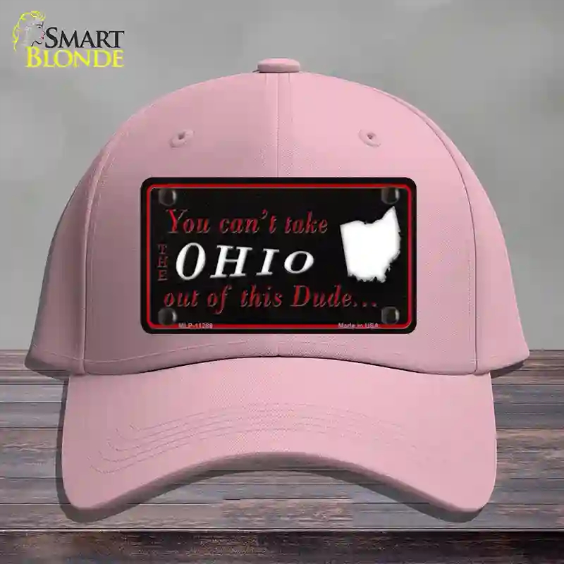 HAT05-MLP-11289 Ohio Dude Novelty License Plate Hat, Cotton - Pink