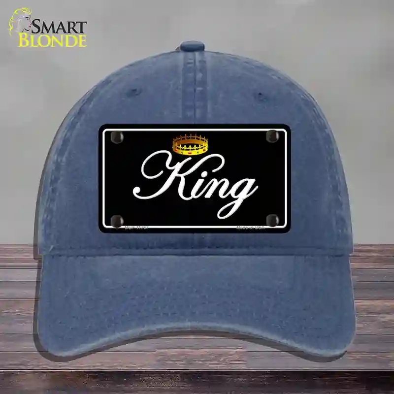 HAT11-MLP-11767 King Novelty License Plate Hat, Unconstructed Cotton - Navy