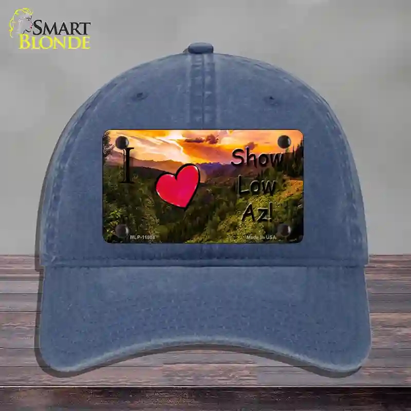 HAT11-MLP-11806 Show Low Valley Arizona Novelty License Plate Hat, Unconstructed Cotton - Navy