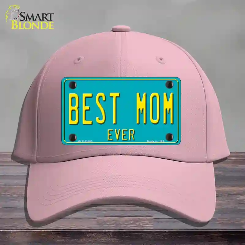 HAT05-MLP-11800 Best Mom Ever Novelty License Plate Hat, Cotton - Pink