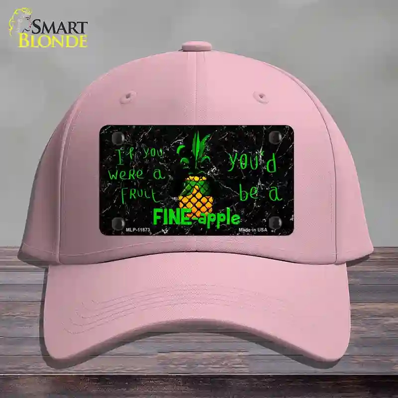 HAT05-MLP-11873 Fineapple Novelty License Plate Hat, Cotton - Pink