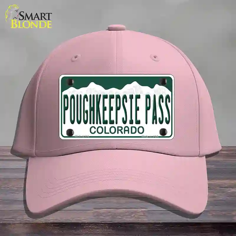 HAT05-MLP-12153 Poughkeepsie Pass Colorado Novelty License Plate Hat, Cotton - Pink