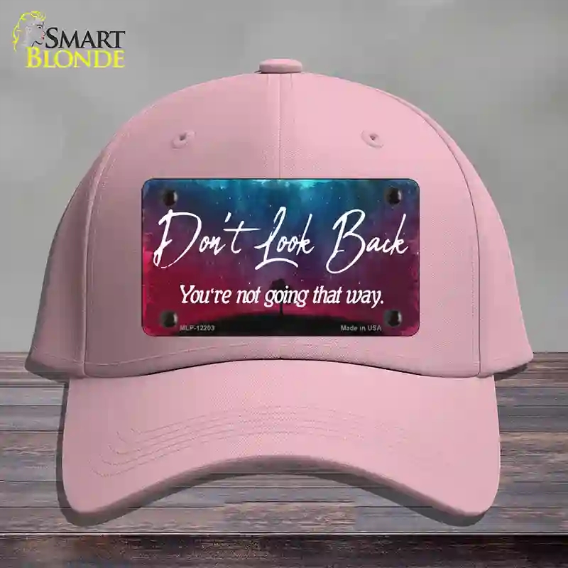 HAT05-MLP-12203 Dont Look Back Novelty License Plate Hat, Cotton - Pink