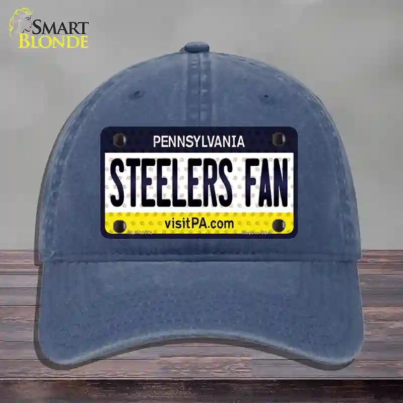 HAT11-MLP-10778 Steelers Fan Pennsylvania Novelty License Plate Hat, Unconstructed Cotton - Navy