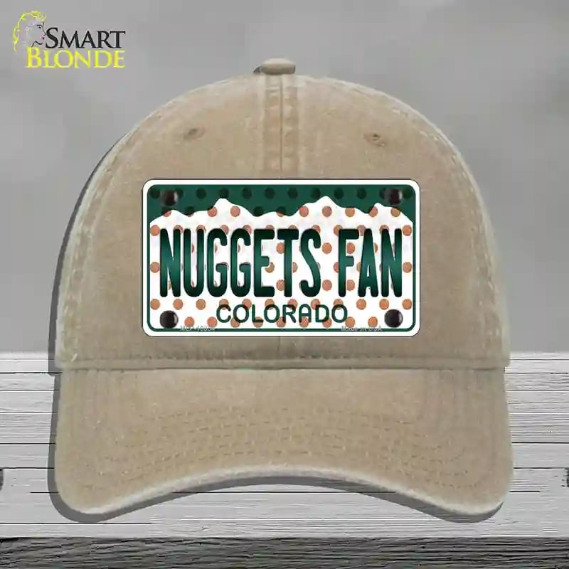 HAT09-MLP-10854 Nuggets Fan Colorado Novelty License Plate Hat, Unconstructed Cotton - Khaki