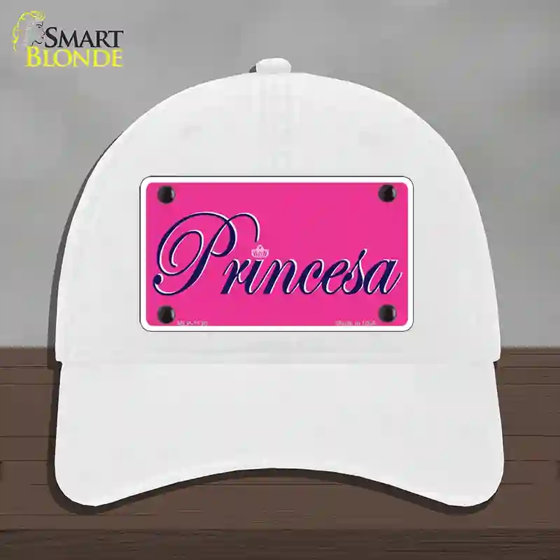 HAT14-MLP-1130 Princesa Novelty License Plate Hat, Unconstructed Cotton - White