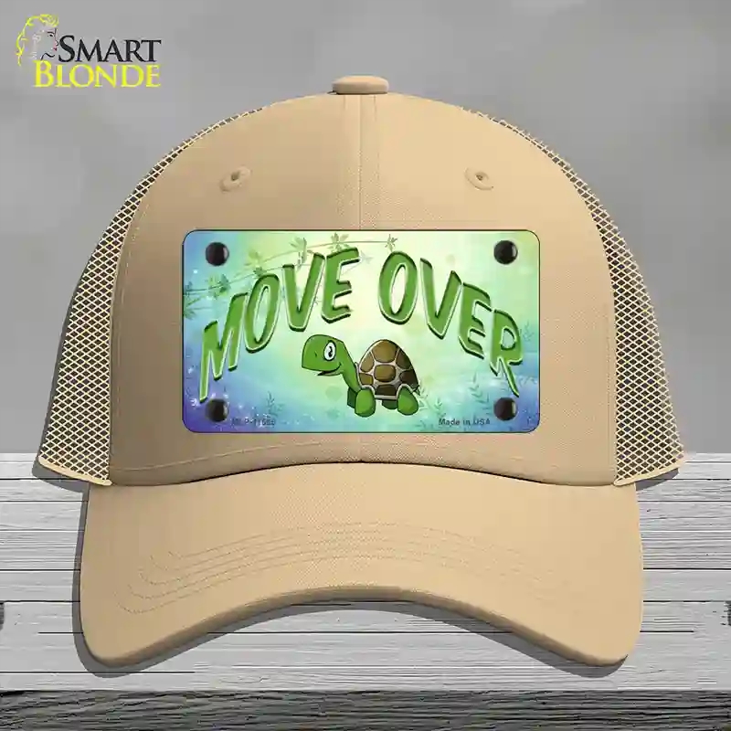 HAT15-MLP-11565 Move Over Novelty License Plate Hat, Mesh - Khaki