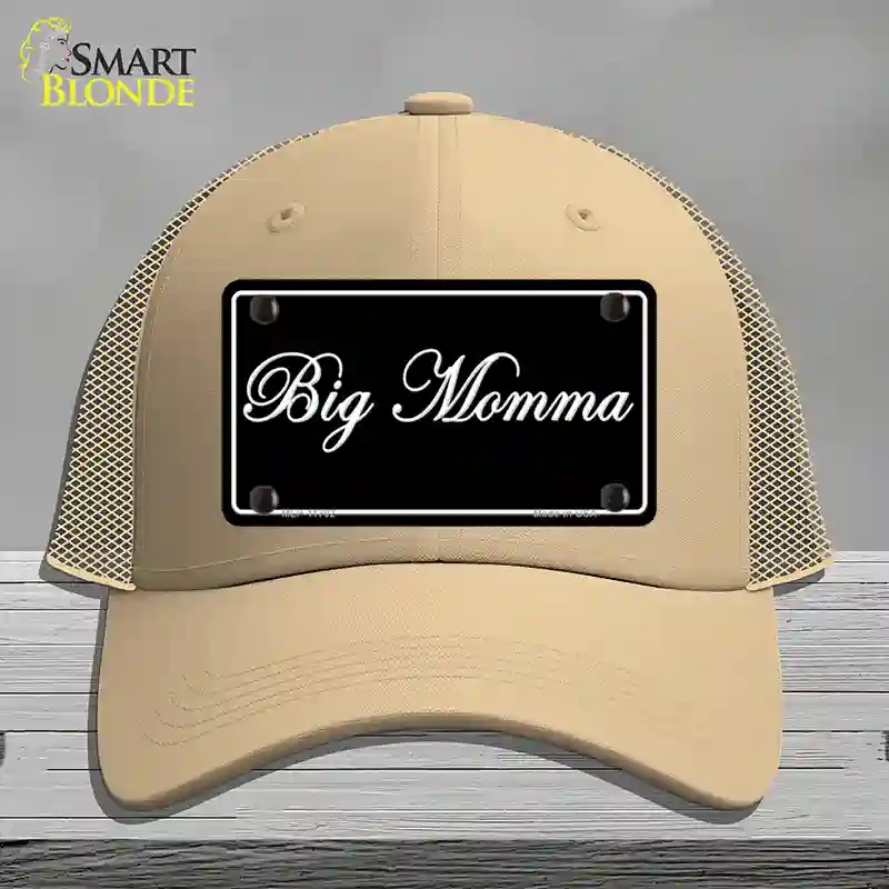 HAT15-MLP-11702 Big Momma Novelty License Plate Hat, Mesh - Khaki
