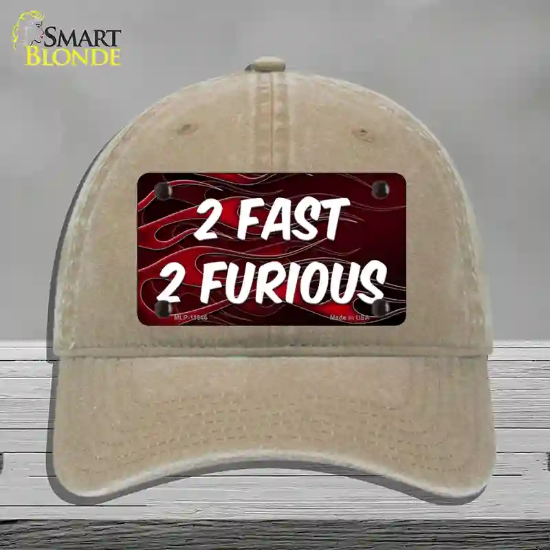 HAT09-MLP-11546 2 Fast 2 Furious Novelty License Plate Hat, Unconstructed Cotton - Khaki