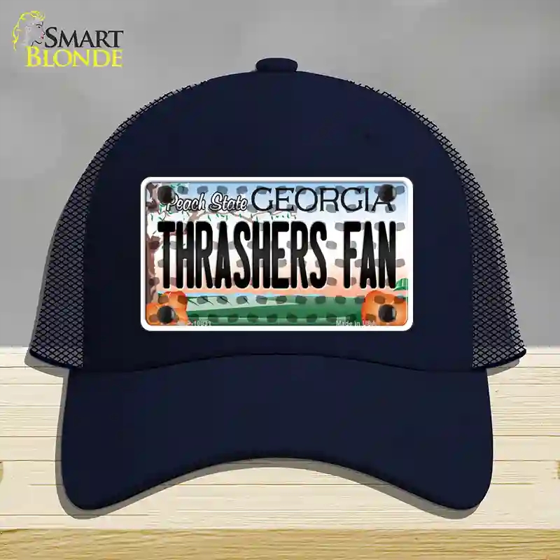 HAT16-MLP-10831 Thrashers Fan Georgia Novelty License Plate Hat, Mesh - Navy
