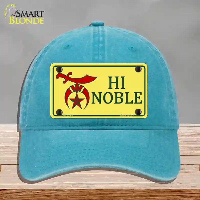 HAT10-MLP-108 High Noble Novelty License Plate Hat, Unconstructed Cotton - Lake Blue