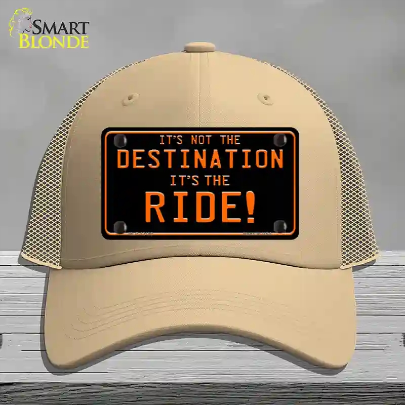 HAT15-MLP-12189 Its Not the Destination Novelty License Plate Hat, Mesh - Khaki