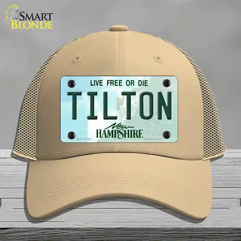 HAT15-MLP-12196 Tilton   Hampshire Novelty License Plate Hat, Mesh - Khaki