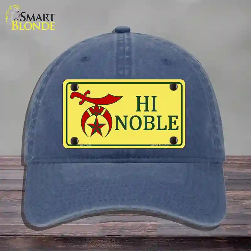 HAT11-MLP-108 High Noble Novelty License Plate Hat, Unconstructed Cotton - Navy