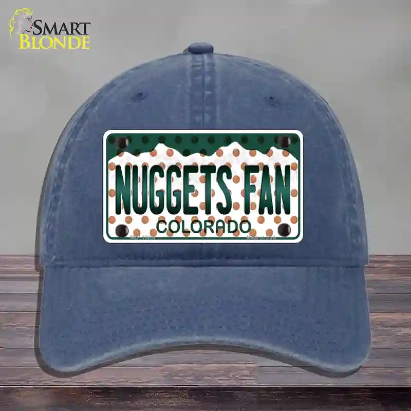 HAT11-MLP-10854 Nuggets Fan Colorado Novelty License Plate Hat, Unconstructed Cotton - Navy
