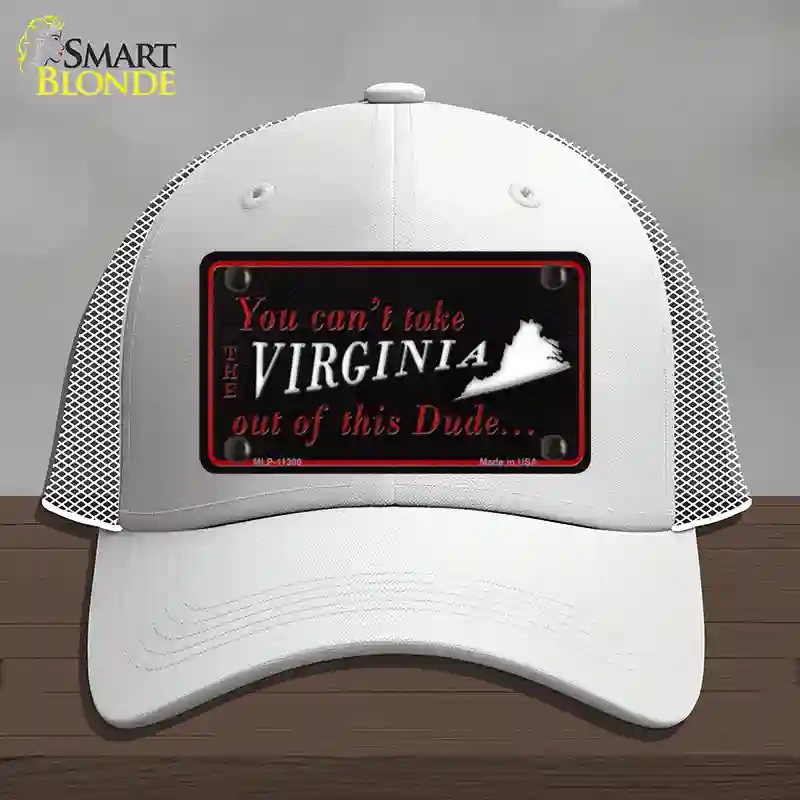 HAT19-MLP-11300 Virginia Dude Novelty License Plate Hat, Mesh - White