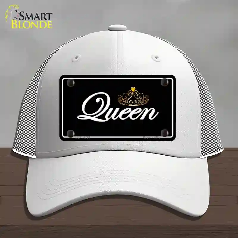 HAT19-MLP-11766 Queen Novelty License Plate Hat, Mesh - White