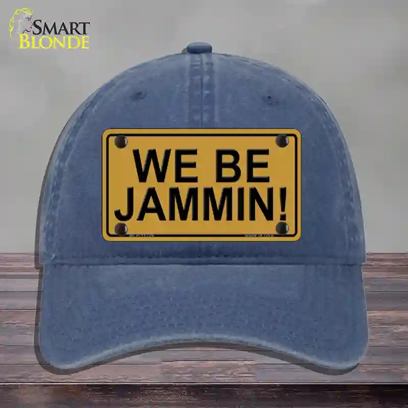 HAT11-MLP-11709 We Be Jamming Novelty License Plate Hat, Unconstructed Cotton - Navy