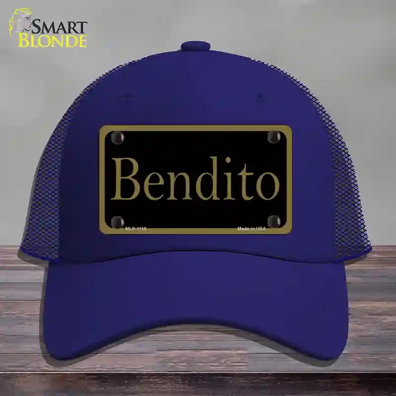 HAT18-MLP-1116 Bendito Novelty License Plate Hat, Mesh - Royal Blue