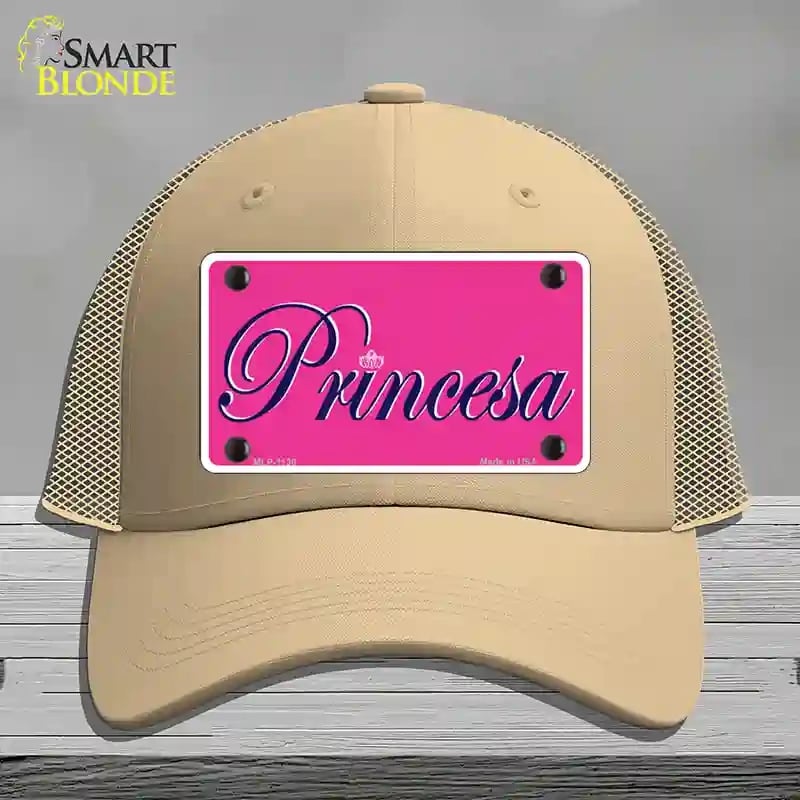 HAT15-MLP-1130 Princesa Novelty License Plate Hat, Mesh - Khaki