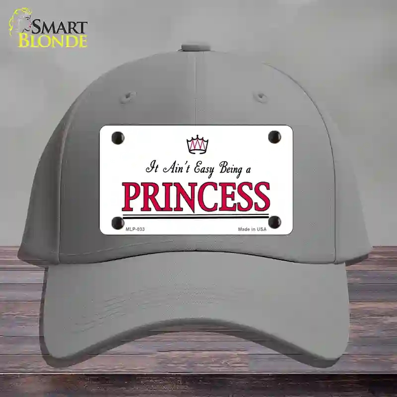 HAT23-MLP-033 Easy Being a Princess Novelty License Plate Hat, Cotton - Gray