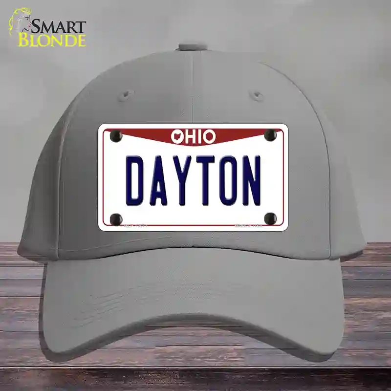 HAT23-MLP-10071 Dayton Ohio Novelty License Plate Hat, Cotton - Gray