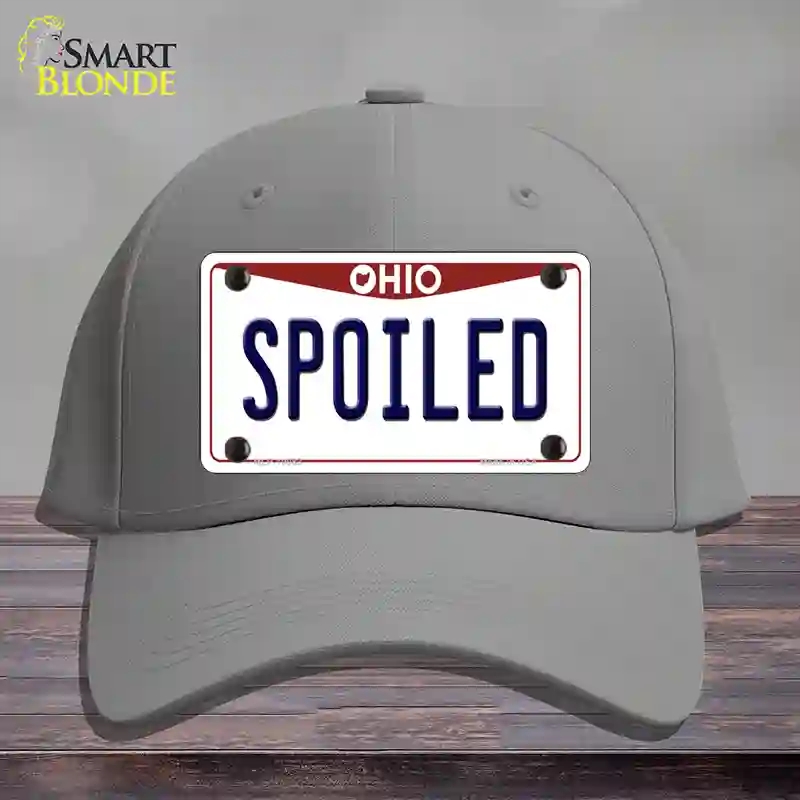 HAT23-MLP-10083 Spoiled Ohio Novelty License Plate Hat, Cotton - Gray
